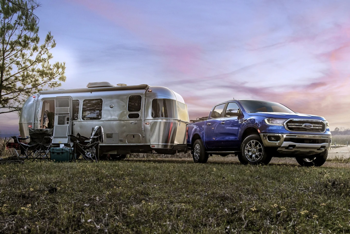 Ford Ranger Towing Airstream Trailer